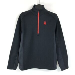 Spyder Outbound Half-Zip Sweatshirt Men's Large Black Pullover Outdoor Winter